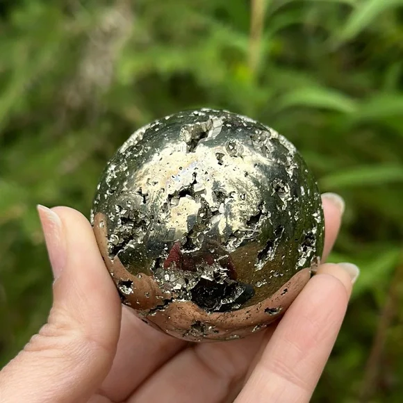 Pyrite Crystal Sphere - Picture 5 of 6